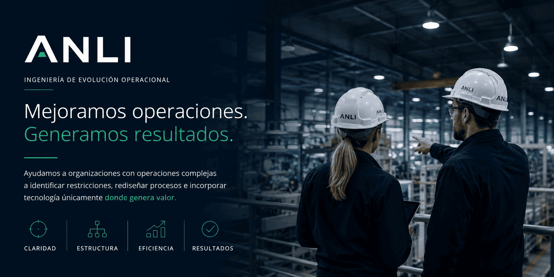 Ayudamos a empresas con operaciones complejas a identificar restricciones, rediseñar procesos e incorporar tecnologías como IA, automatización, analítica e integración únicamente donde generan valor.