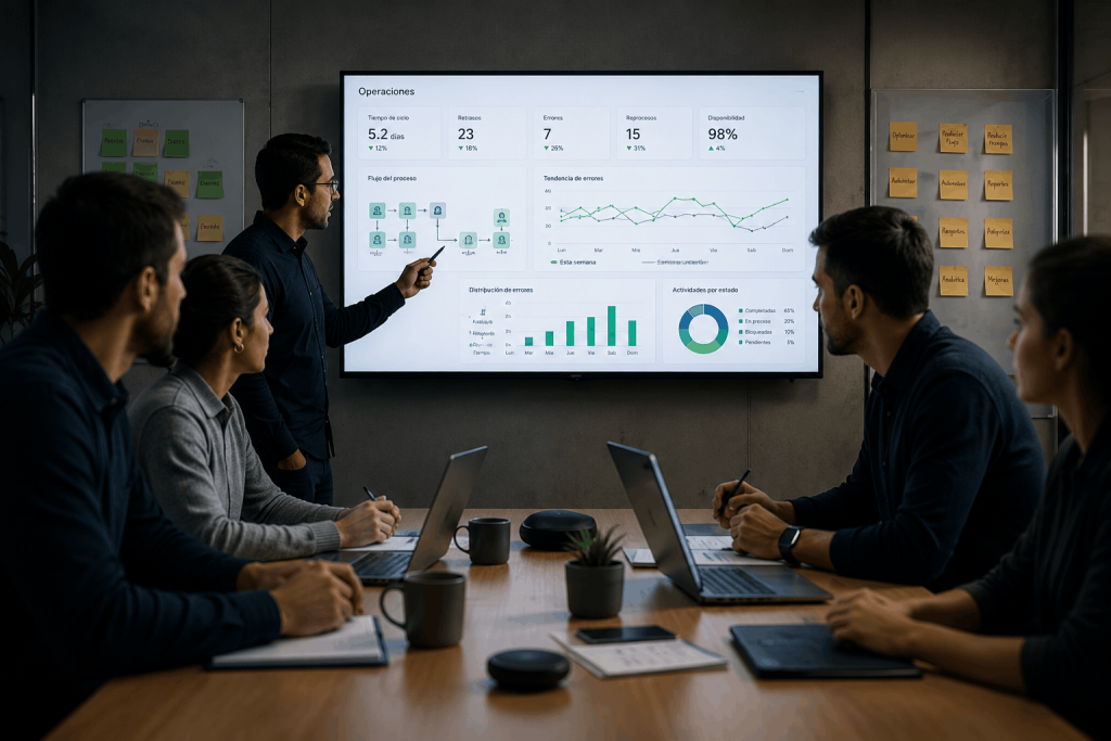 La mayoría de los problemas operacionales no son tecnológicos.

Los retrasos, reprocesos, errores, tiempos muertos o falta de información rara vez se solucionan comprando más software.